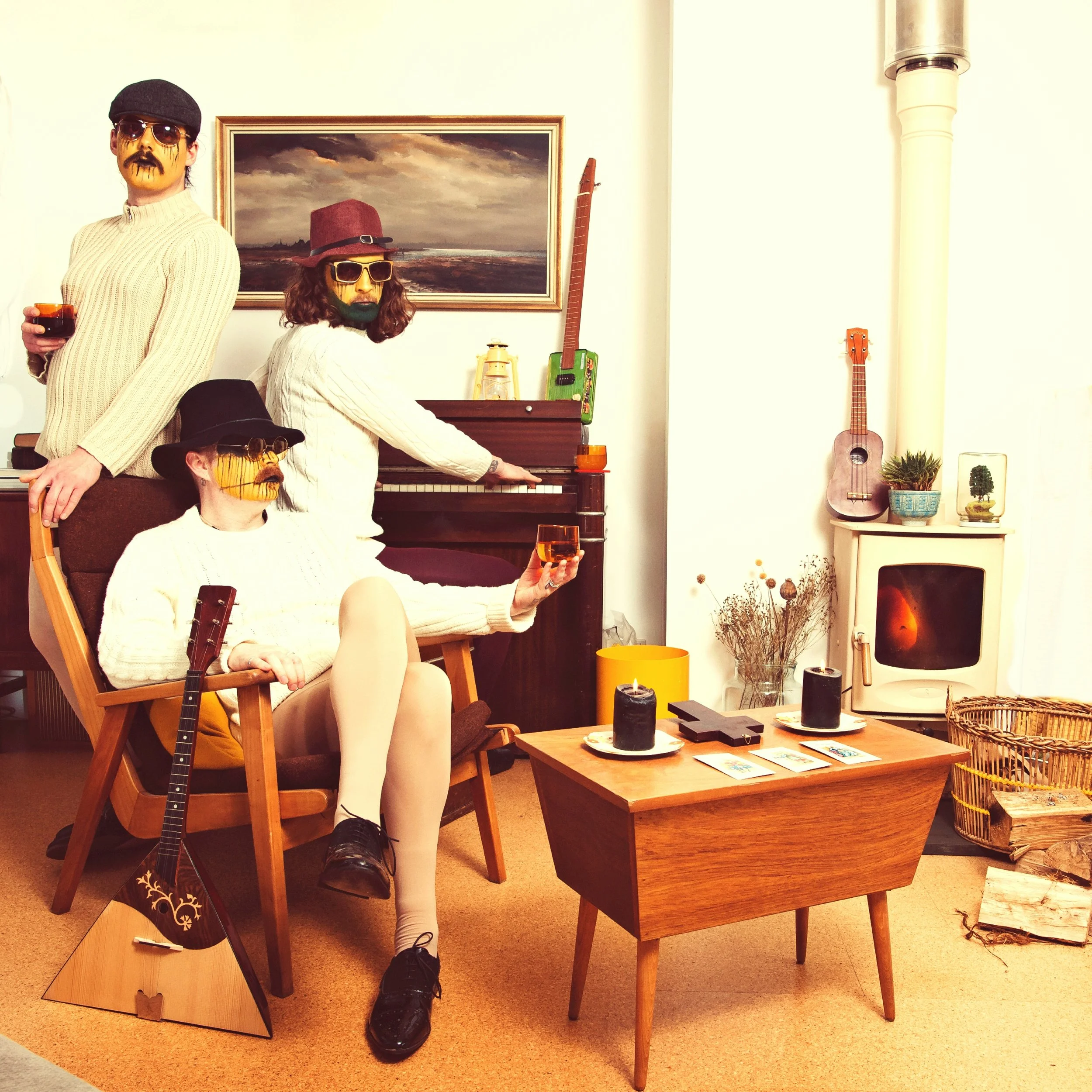 British Psychedelic Power Trio CHUBBY THUNDEROUS BAD KUSH MASTERS Announce Debut Album 'Come & Chutney' (Riff Rock Records) 