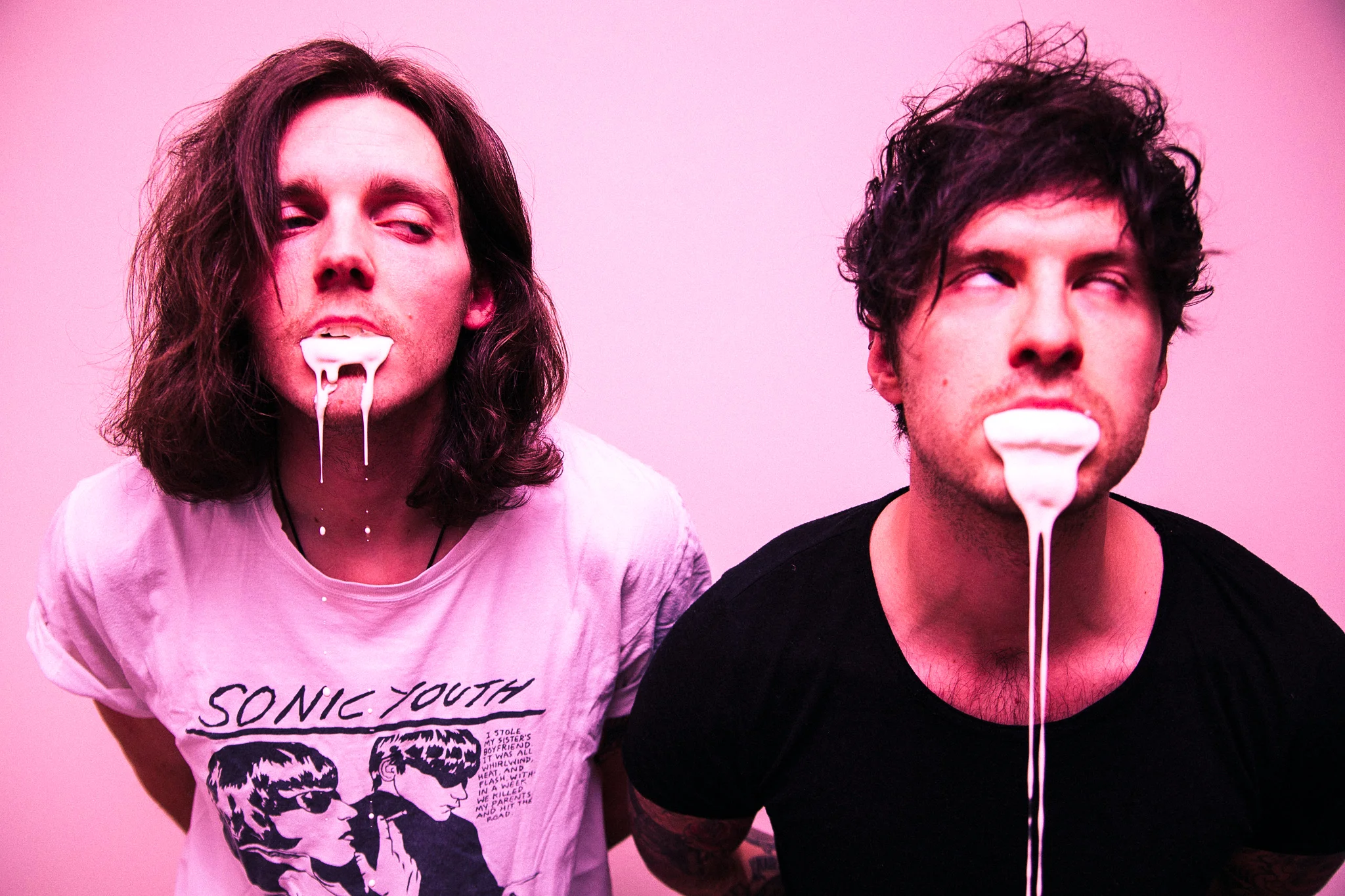 Upcoming post-grunge duo Sick Joy have released the new music video for ‘Stumbler’ taken from their debut EP Amateurs , released March 2018 via SaySomething Records . The video coincides with the band's upcoming appearance at 2000trees Festival on Friday 13th July. Watch 'Stumbler' here: https://youtu.be/MdhqfVbBjfk Direct download link - https://soundcloud.com/user-169837161/stumbler-sick-joy/s-6zZ5k Guitarist and vocalist Mykl Barton comments: "I think it shows a kind of different vibe to us as a band. It brings out some influences that aren’t maybe as obviously prevalent in other songs. Its a bit of a Frankenstein’s monster too. Its the last piece of the puzzle in the E.P. The video tries to tie it all together, the whole journey, in its own way. We’ve had a great time riding its wave, playing Brixton with Feeder was definitely a highlight. Some kind words in Kerrang too. Stumbler’s like that last bit of supermarket vodka in the house before you go out and cane it, just building to the headline tour in October. I can’t wait to play Trees. Its always been my favourite alternative festival. The line ups are consistently great. Really looking forward to Jamie Lenman’s acoustic set, Fangclub, Turbowolf our buddies Demob Happy. There are too many to name. We’re stoked to be a part of it this year. Genuinely killer festival." Sick Joy head out on their first headline tour in October; dates are as follows: 12.10.18 Manchester – Jimmys 13.10.18 Glasgow - The Garage 16.10.18 Newcastle – Think Tank 17.10.18 Birmingham – Sunflower Lounge 18.10.18 London – Shacklwell Arms 20.10.18 Brighton – Patterns Listen to Amateurs at - https://song.link/album/gb/i/1356979194 Forming only in 2016, the UK's Sick Joy started life in Newcastle before moving to Brighton to pursue their future. Their mix of lo-fi post-grunge and dirty noise-pop has already seen Sick Joy drawing attention and marks the band as ones to watch. Following a support slot with Honeyblood at Bush Hall, and their debut London headline show drawing a near sell-out crowd, Sick Joy were subsequently picked to support Feeder at Brixton Academy in March. Bearing comparisons from Nirvana , Pixies , Arctic Monkeys and Oasis , Sick Joy 's first two singles 'Stars' (April 2017) and 'Cat In A Bird Cage' were released to acclaim and strong radio support, leading to the band's signing with SaySomething Records . Their debut EP Amateurs drew support from Dork, Upset, Kerrang!, BBC Radio 1, Kerrang! Radio, and Amazing Radio. Sick Joy are: guitars and vocals Mykl Barton , bass Danny Piston .