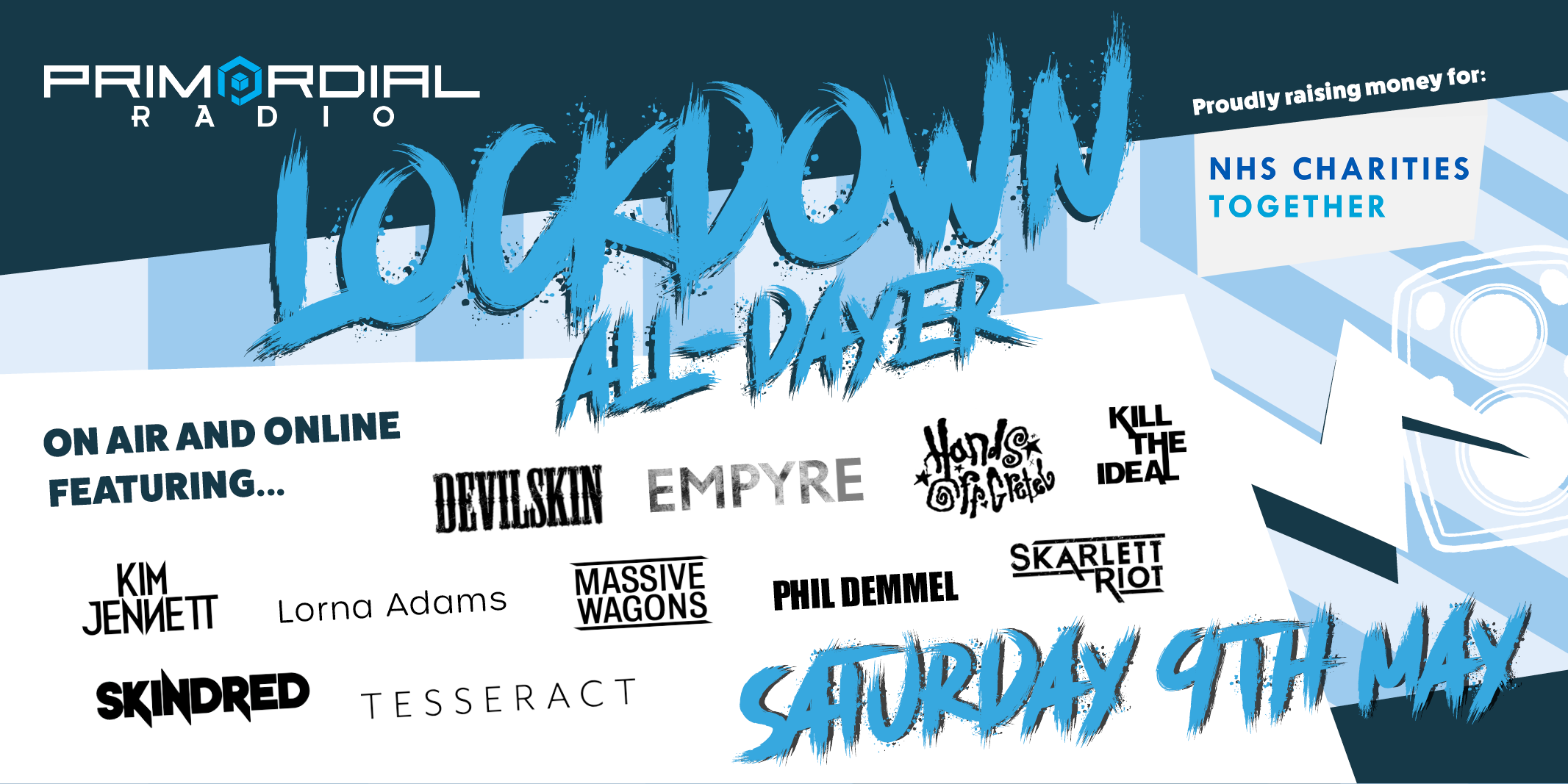 Primordial Radio Announces The Lockdown All Dayer Raising Money For NHS Charities Together