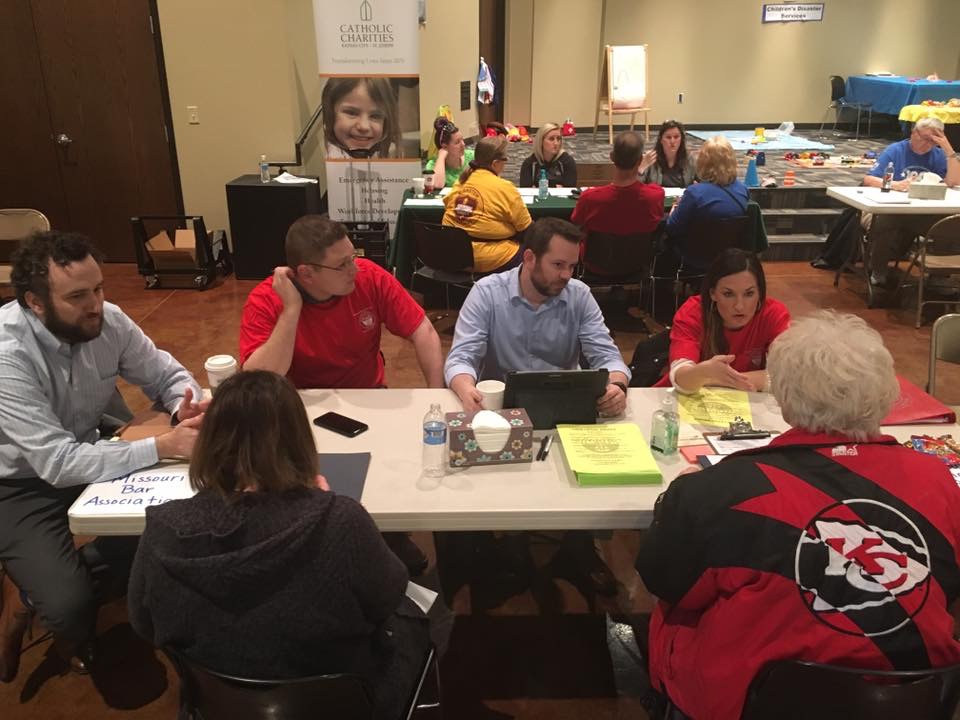 MATA volunteer members in Oak Grove, Mo., last week for assistance with tornado-related damage.