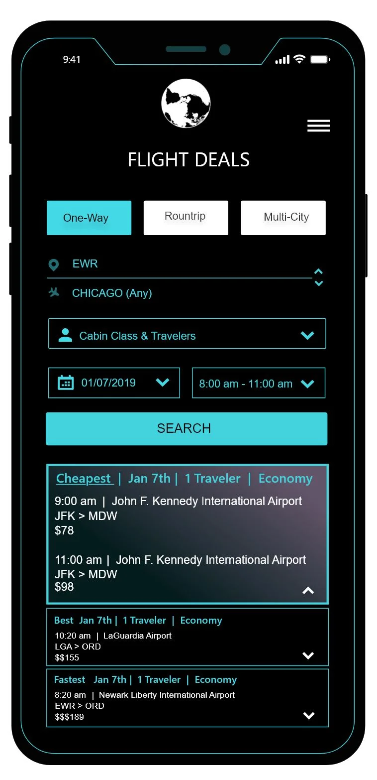  Experience - For easy price comparisons, trips are automatically filtered by three categories. Cheapest, Best and Fastest. 
