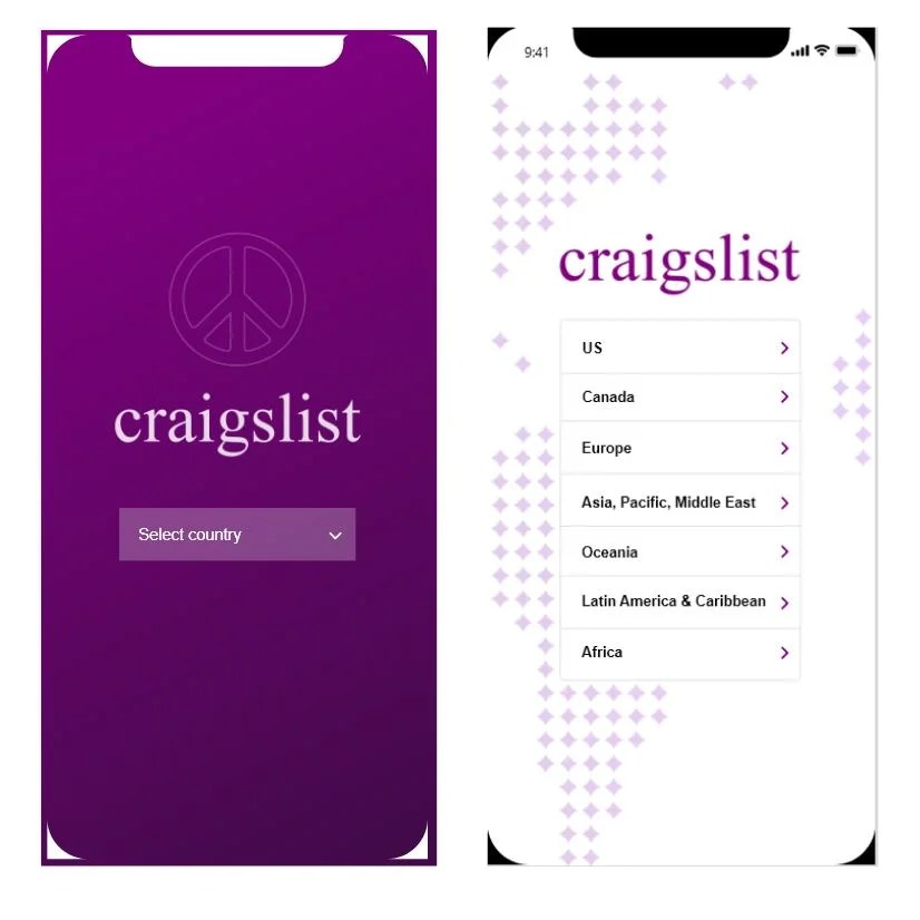 Craigslist Mobile App Design - Course provided by TeamTreeHouse (Copy)