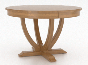 Round table, pedestal base