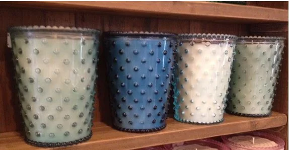 Simpatico candles to match the color of the sea