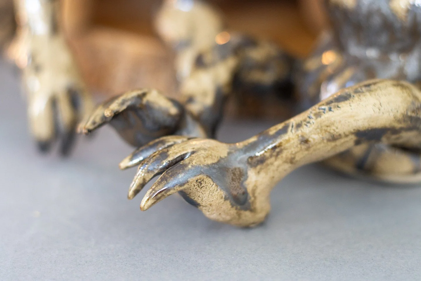 More monster toes 🤎⁠
⁠
Just what we all needed this morning! Find this Sitting Monster and more at www.rachelpresswood.co.uk⁠
⁠
#ceramic #sculpture #tableware #stoneware #pottery #homeware #contemporaryceramics #clay #handmadeceramics⁠
#womenownedbu