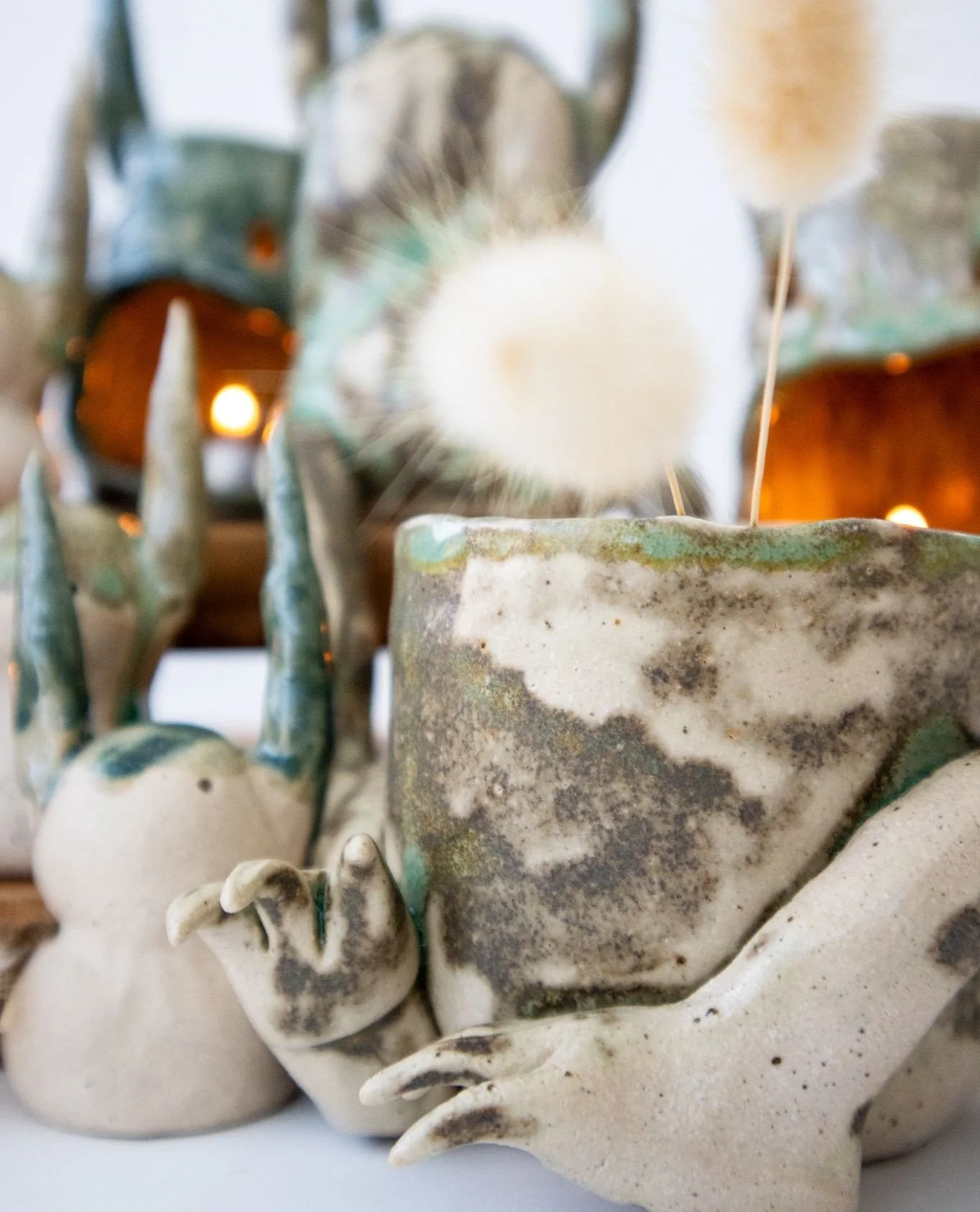 Monster Leg Pot | Light Spring Green⁠
⁠
...and the sister to the Monster Leg Pot I showed you on Monday 🌱⁠
⁠
I don't make these pieces often and only have two for this collection so if they are calling your name, now is the time! Head to www.rachelp