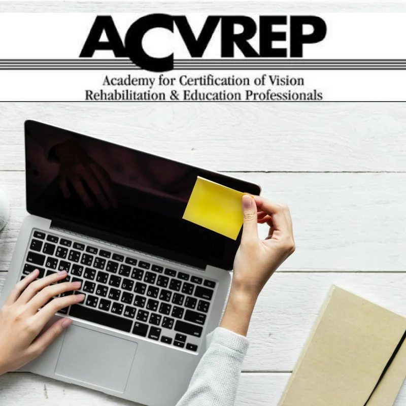 computer with ACVREP logo