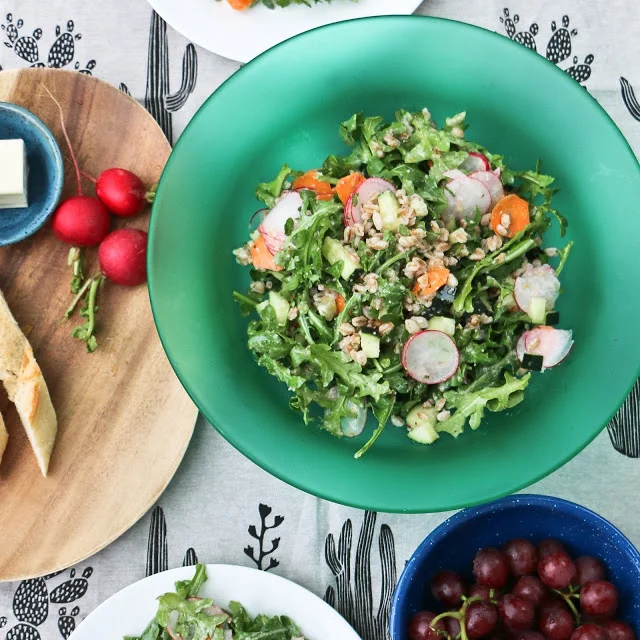 bar fausto's farro salad + do something nice! 