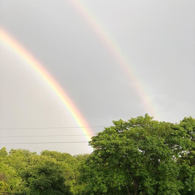 Absolutely spectacular rainbow tonight!  Know what else is going to be spectacular?  Tomorrow&rsquo;s Spin Cycle at 9a with Heather! .
.
.
.
.
.
#blockisland #virtualfitness