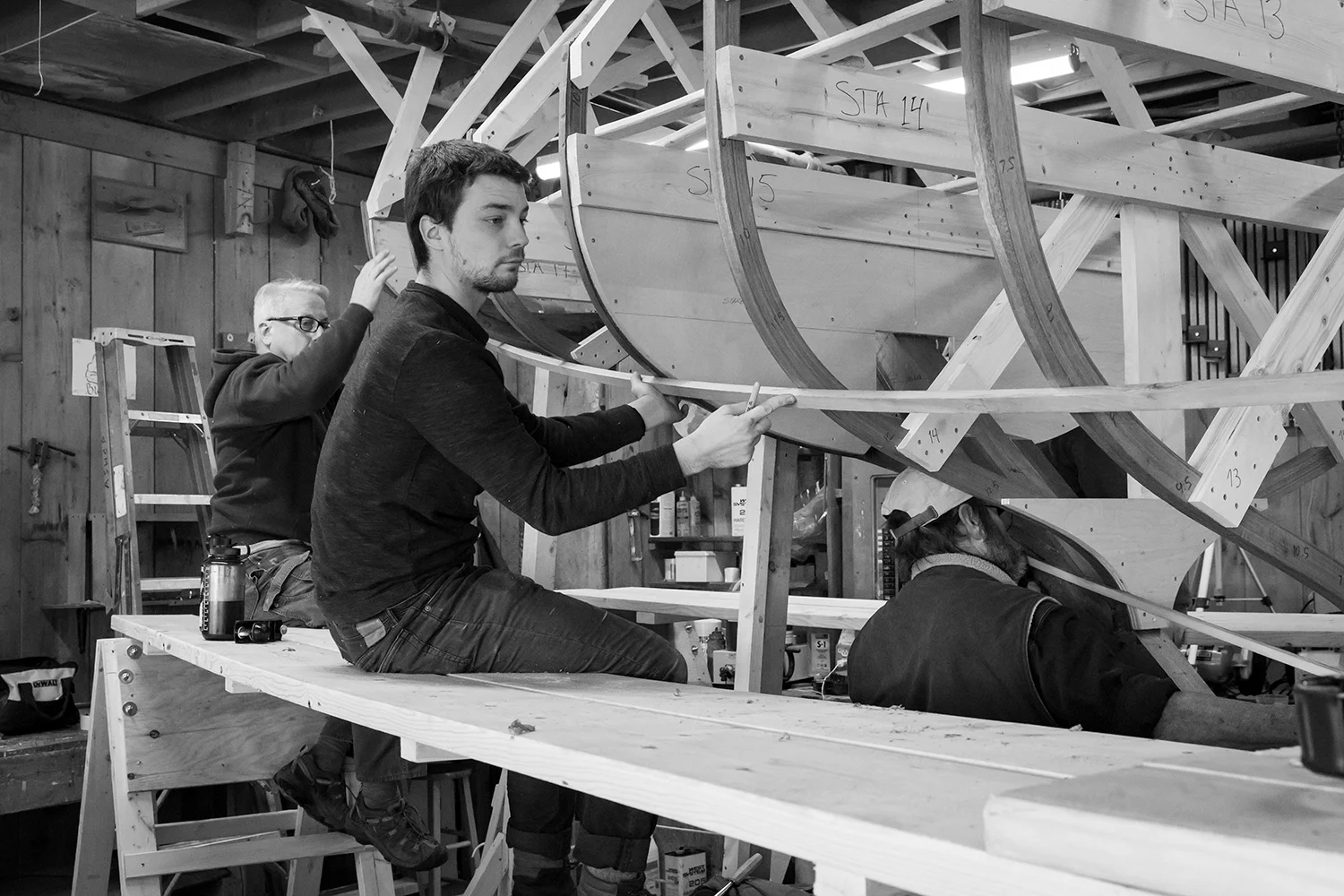 putting the stern, keel, sternpost together. Week 19