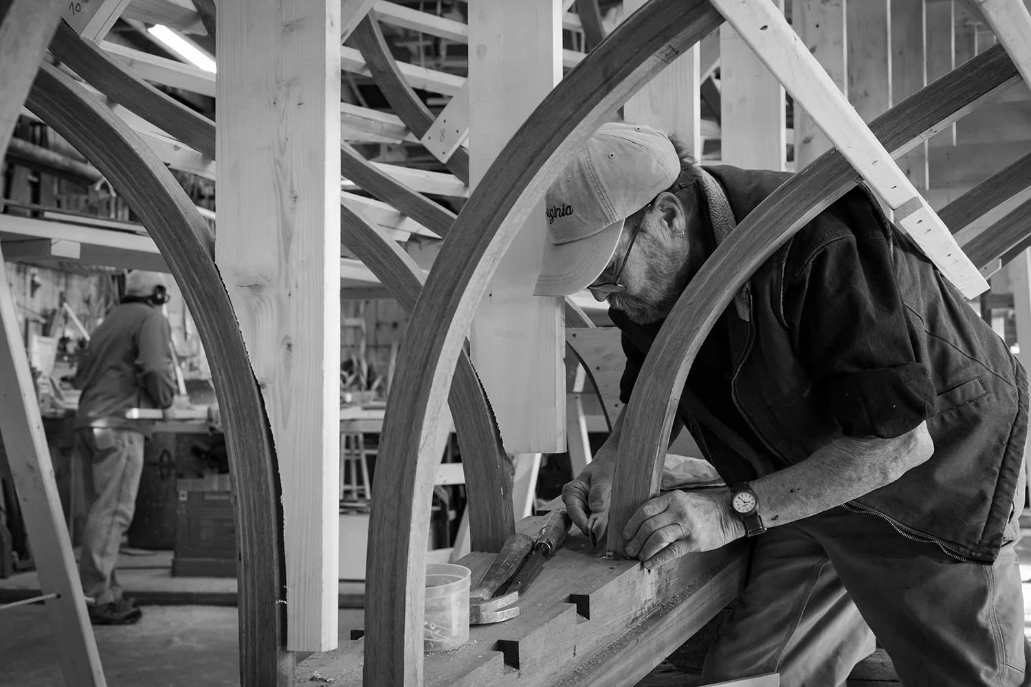 putting the stern, keel, sternpost together. Week 19