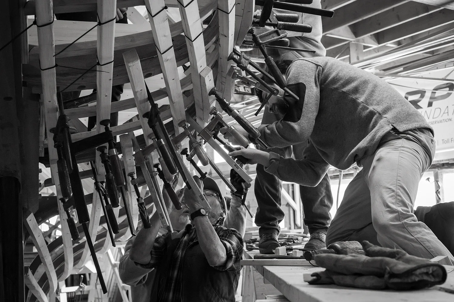 putting the stern, keel, sternpost together. Week 19