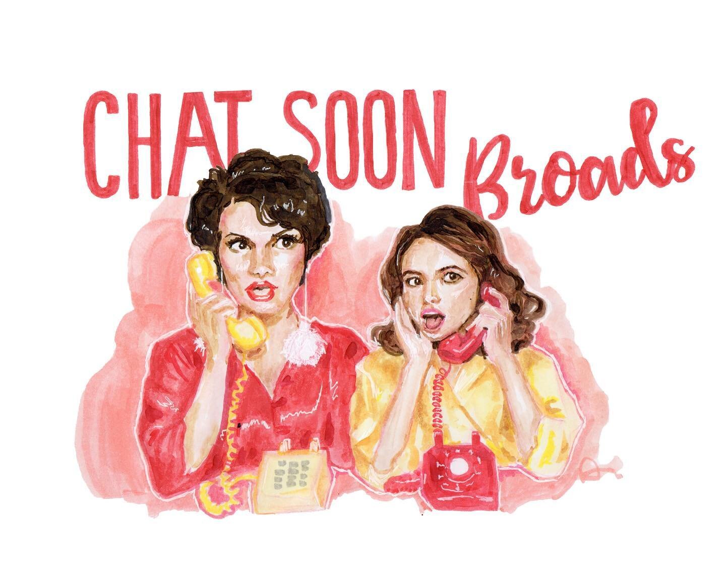 Monday Nights are great but honestly I just look forward to Tuesday morning with my fav broads! 💗☎️ (original marker drawing 8x10)  #bachnation #chattybroads #carolinejordanartist #copicmarkers #quarantinecontent