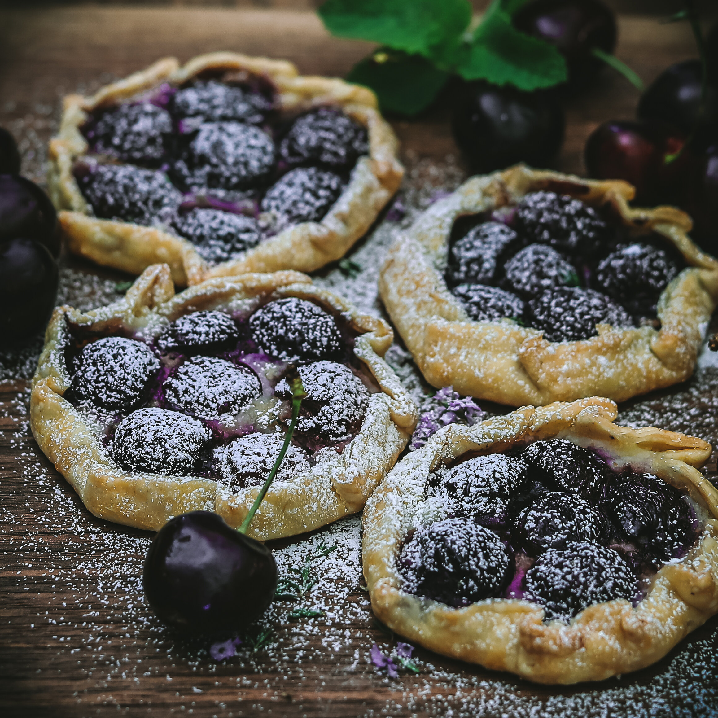 Mini Cherry (any fruit) Ricotta Crostatas