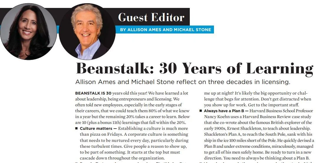 Beanstalk at 30 Years:  Some Things We Have Learned