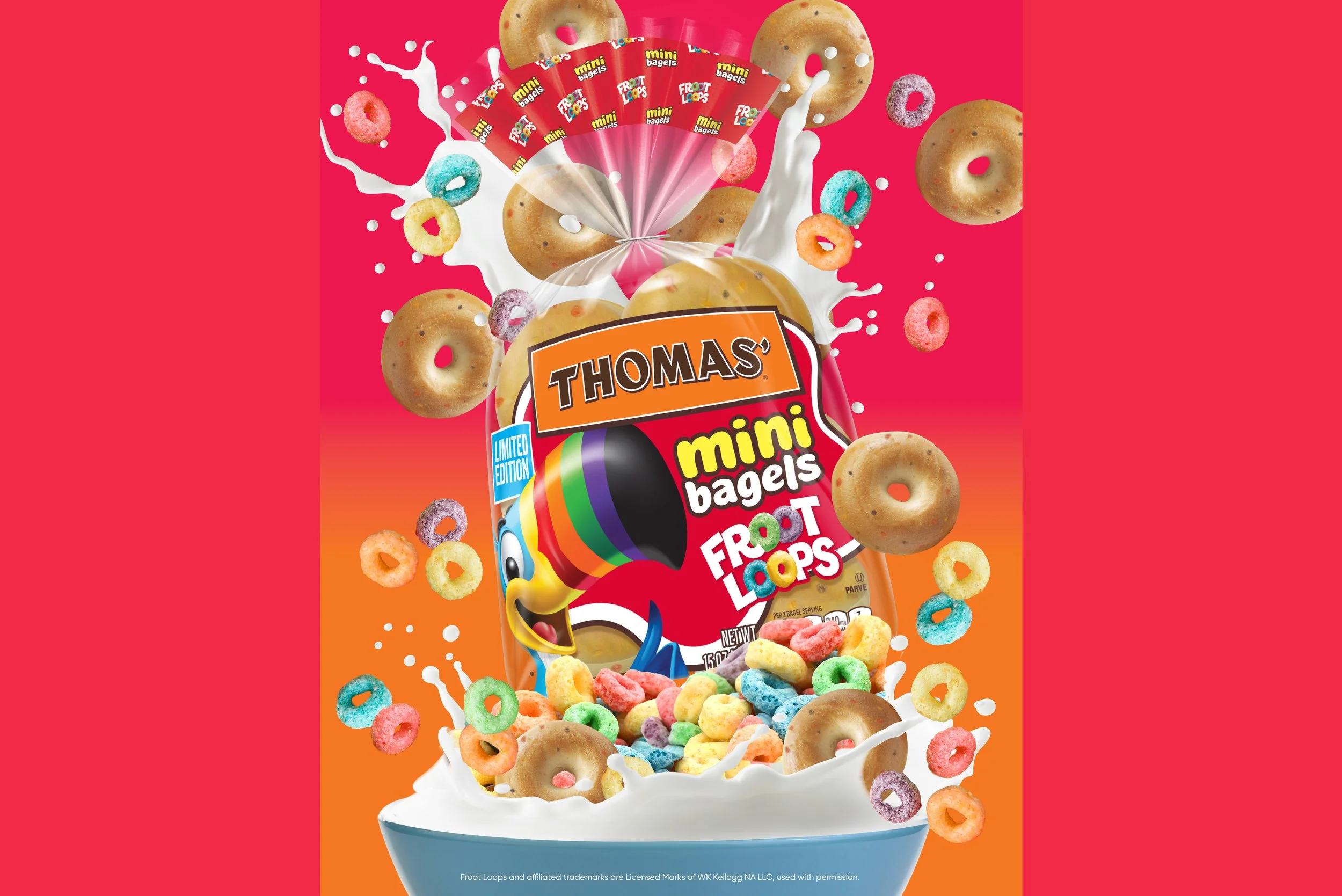 Thomas’ and WK Kellogg Co Announce New Collaboration with Launch of Froot Loops Mini Bagels
