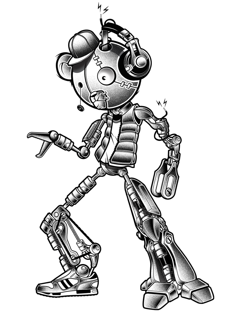funky robot