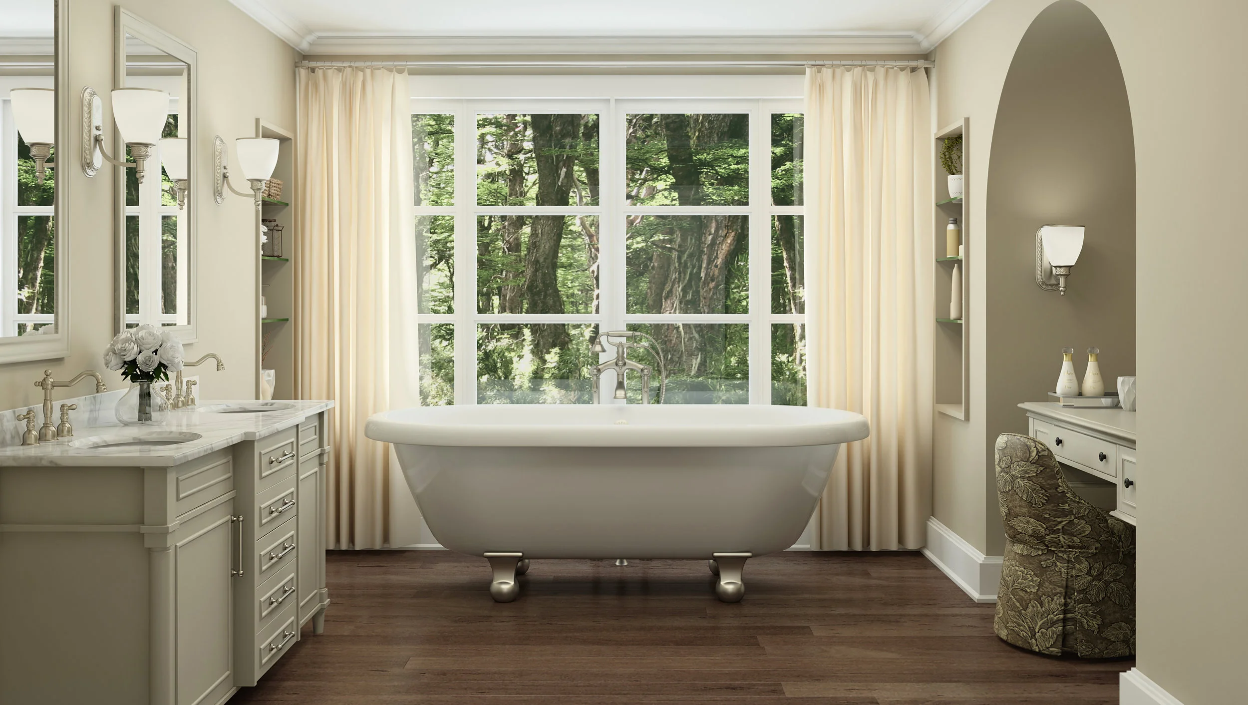 Make a Freestanding Tub the Focal Point of Your Bathroom