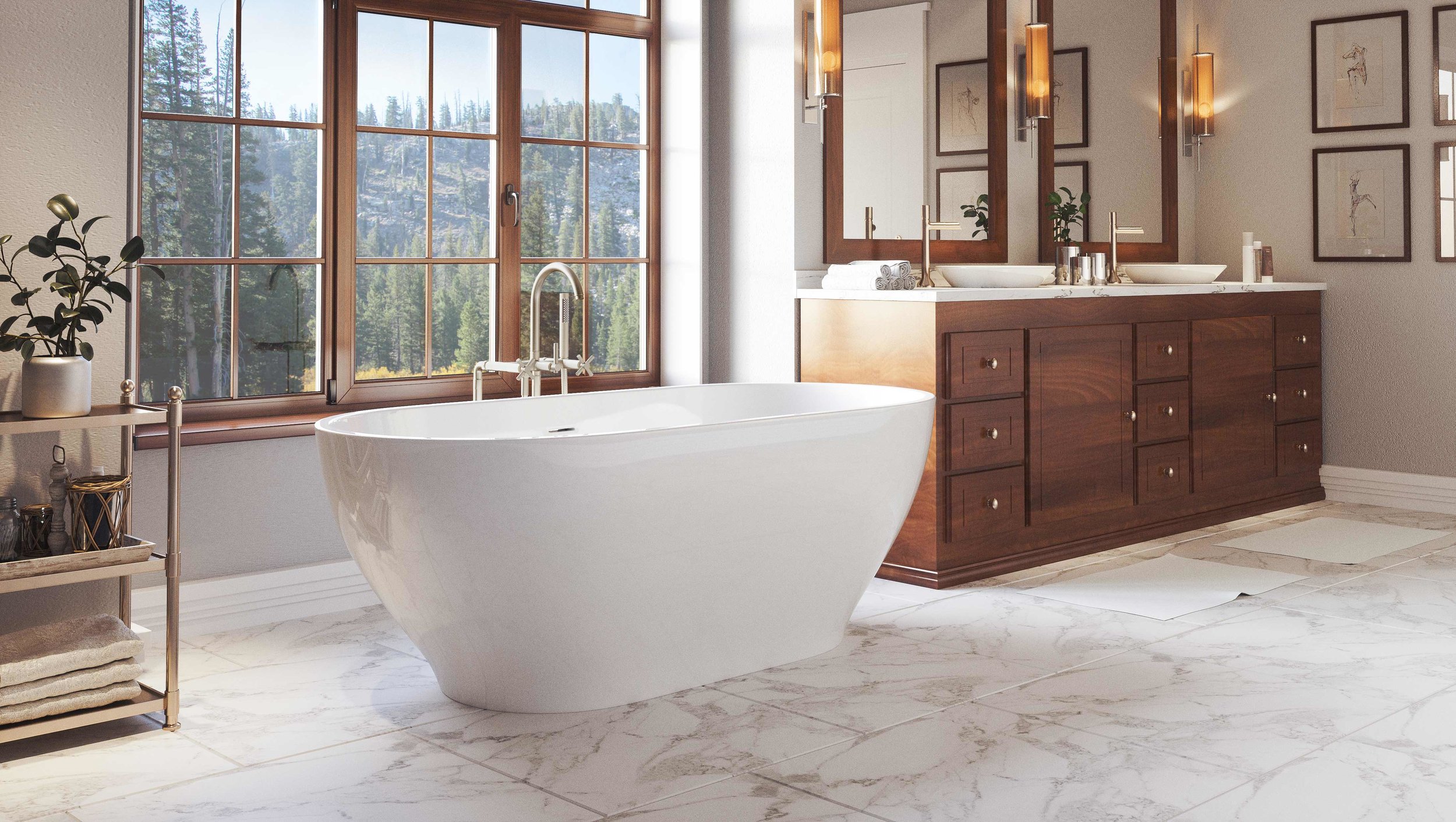 Freestanding Tubs Pelham And White