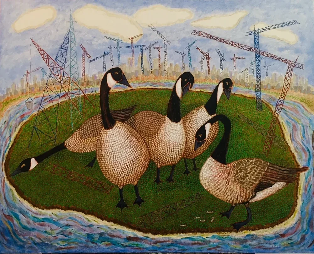 tom-stocker-cityscape-with-geese-and-encroaching-cranes.webp