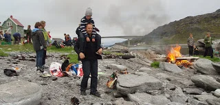 Få men små flyndere - og sommerstemning i Havøysund.