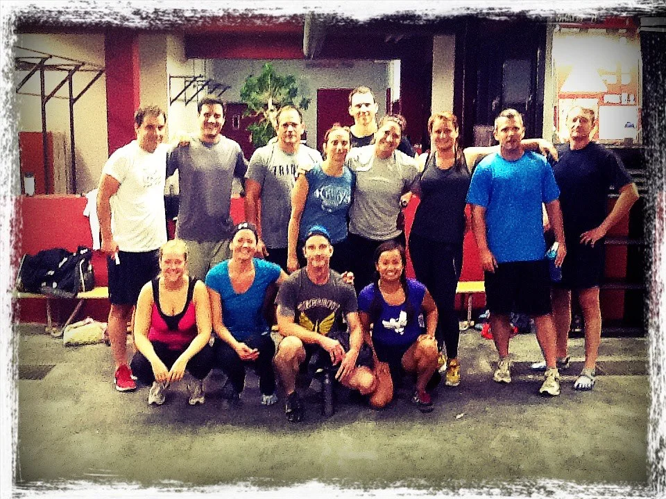 Our morning crew at CrossFit Assault in Germany. Oh, look John Williamson is in this one (behind Grace).