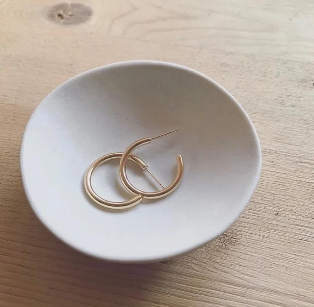 LARK HOOPS IN 14K GOLD FILLED OR STERLING SILVER, HART + STONE