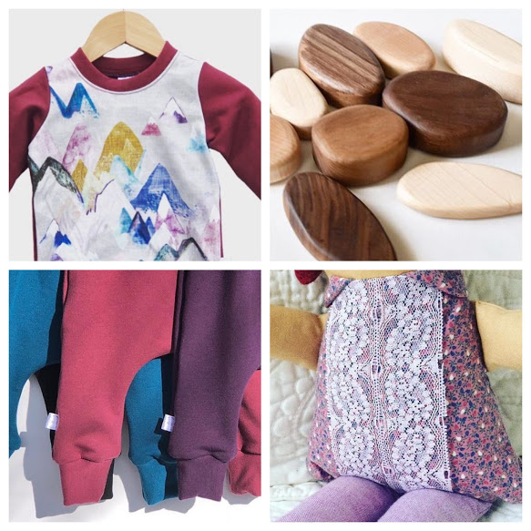 CLOCKWISE L TO R: ONE SMALL ROOM, TRAE DESIGNS, FAIT POUR TOI, HAU’OLI APPAREL