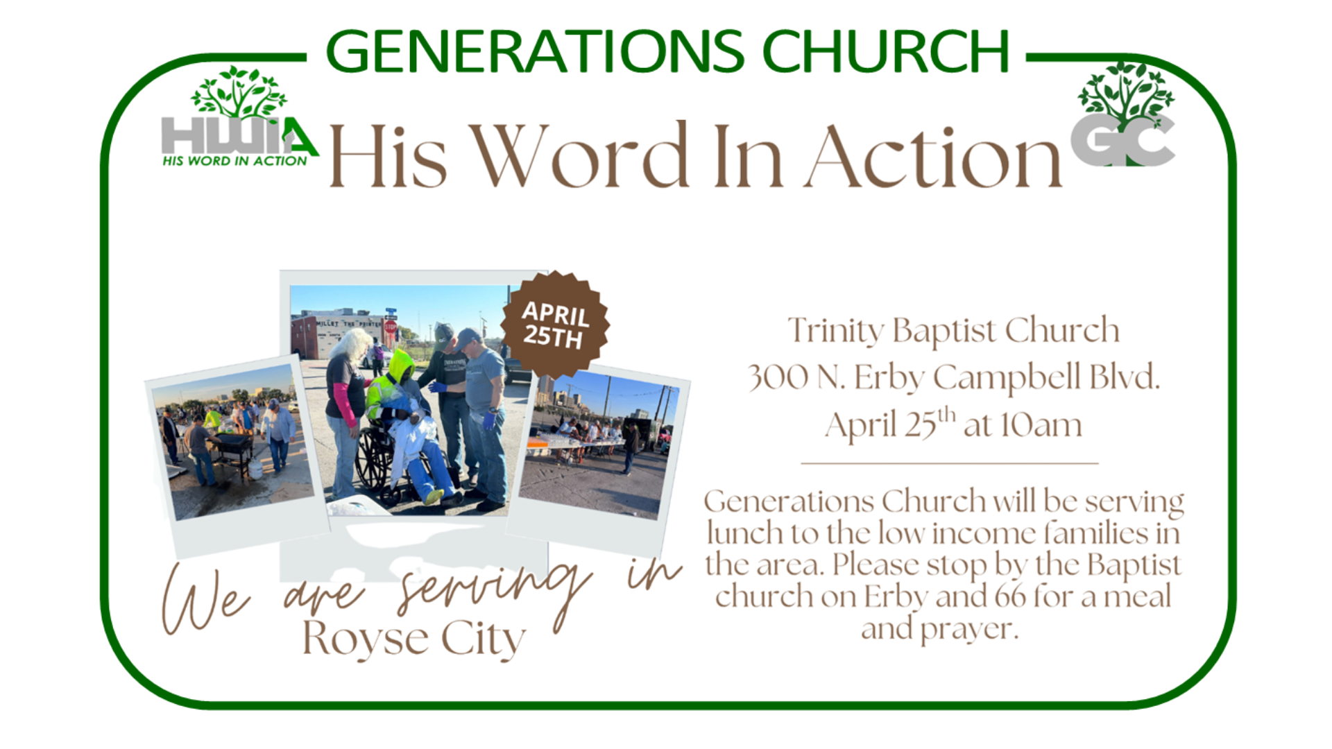 HWIA Royse City Event