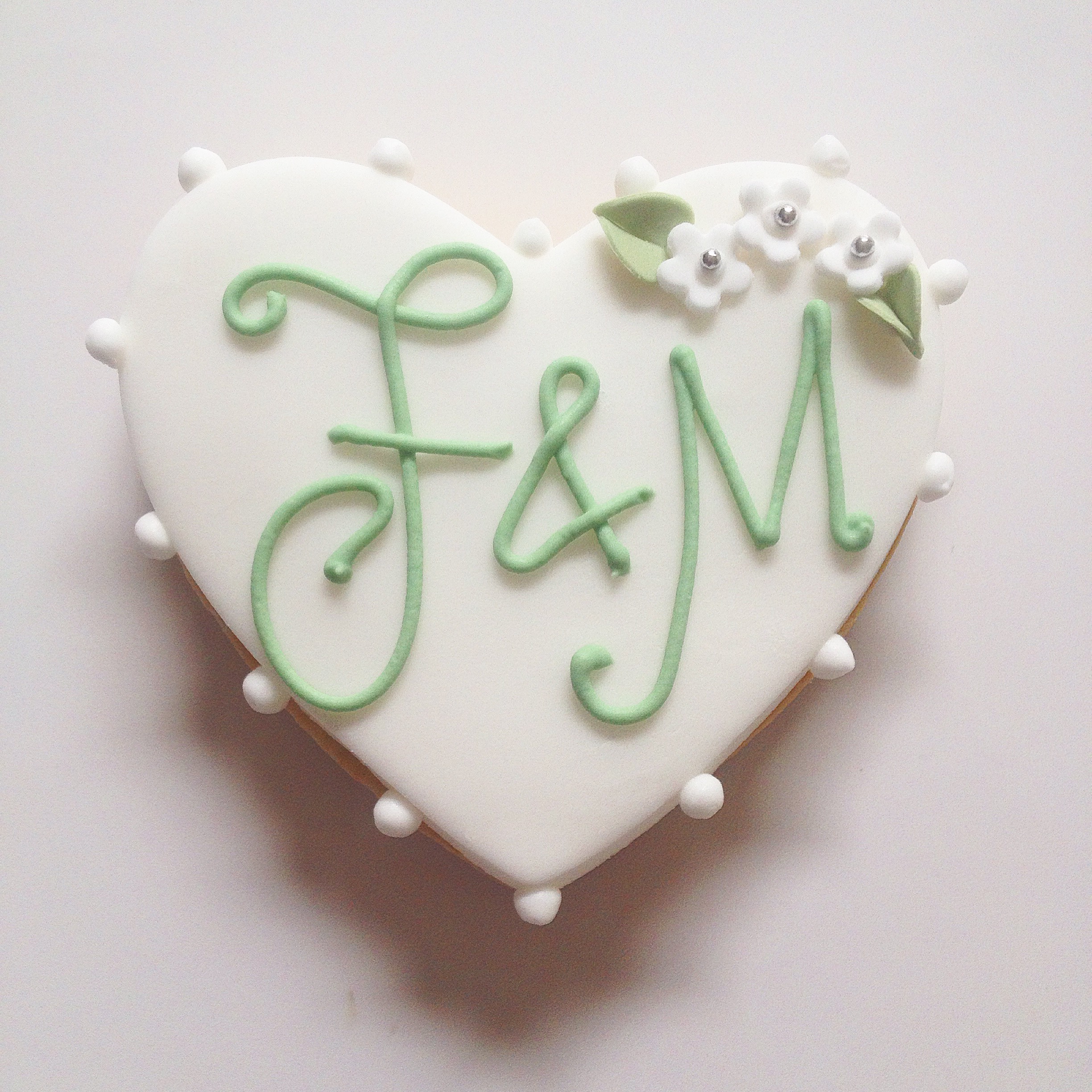 Monogrammed Iced Biscuit Favours