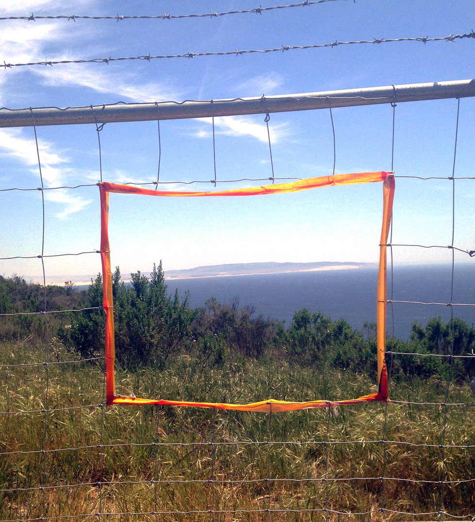 "Framed Found Seascape"  Ontario Ridge, Avila Beach, California