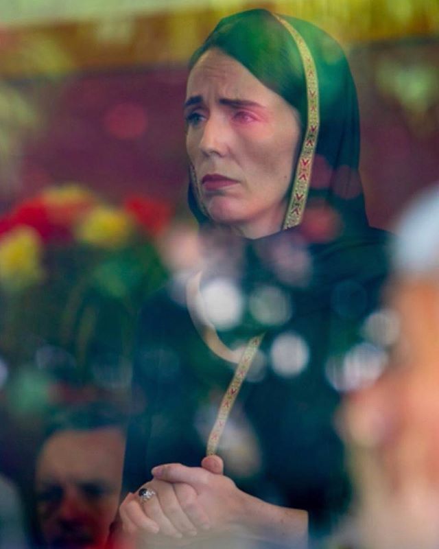 #Repost @k_jeanpierre ・・・ This is what leadership looks like. This is what compassion looks like. New Zealand Prime Minister Jacinda Ardern, wearing a hijab in solidarity with the Muslim community as they mourn the 50 people who were killed in shoo
