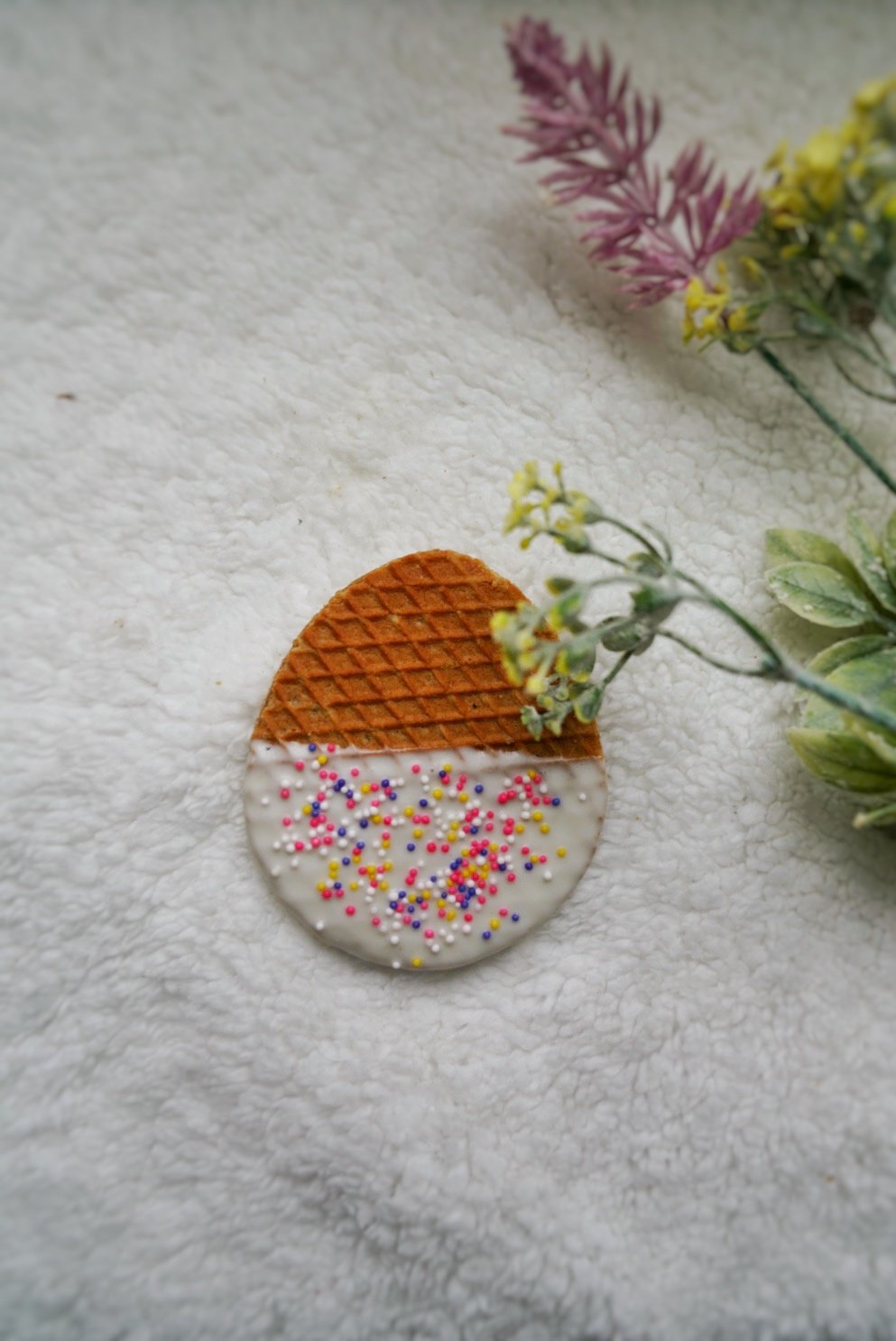 White Choc Sprinkle Egg Stroopie.jpg