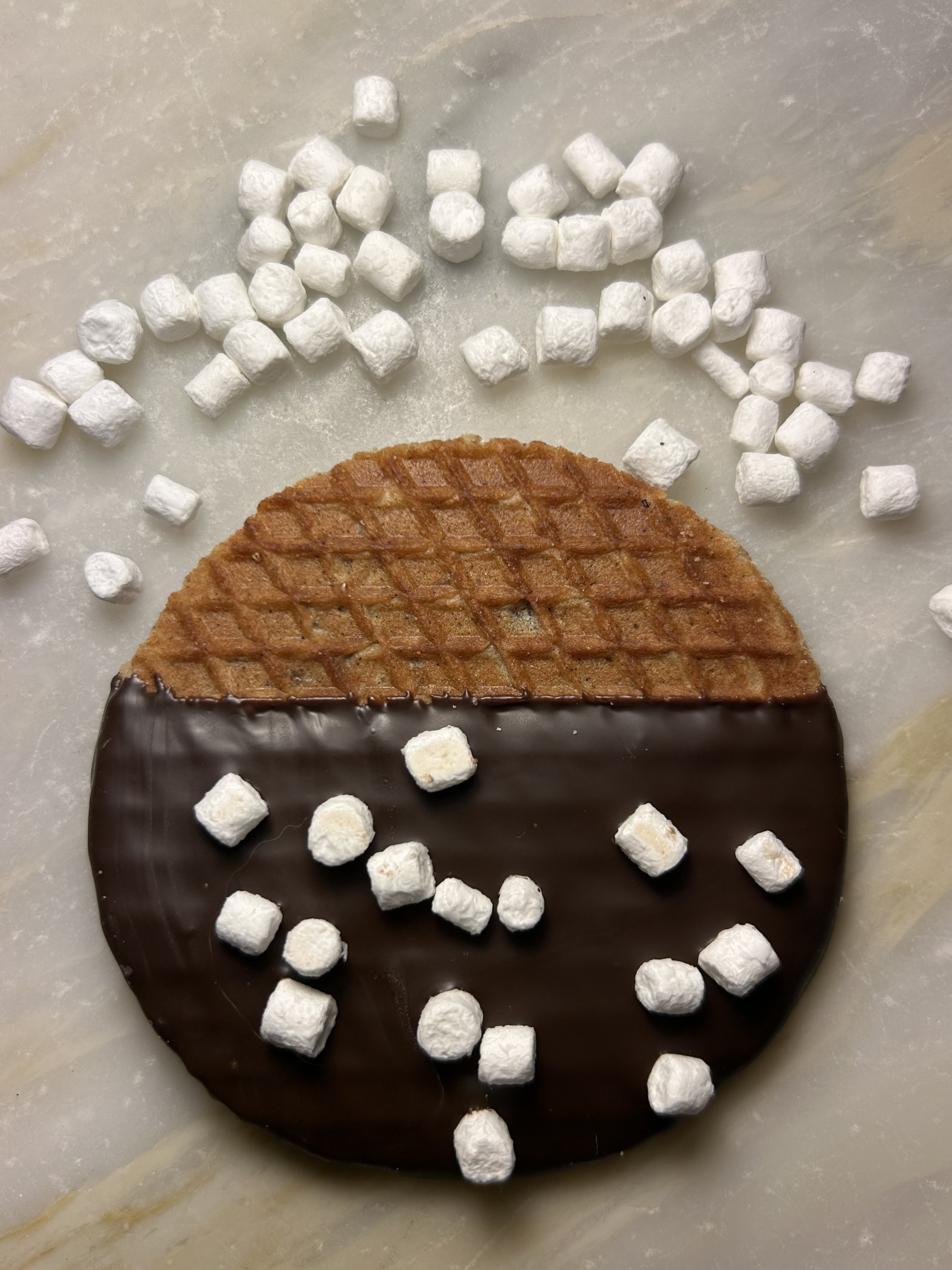 Marshmallow Single with Marshmallows on Marble.JPG