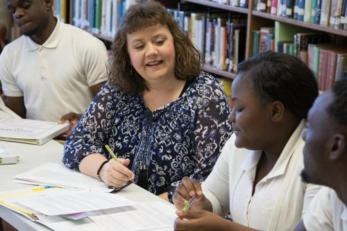 Owens, the 2017 AITC High School Teacher of the Year, teaches the importance of agriculture to her english class students, using tools like the Ag Literacy program. Photo by Monica Velasquez.