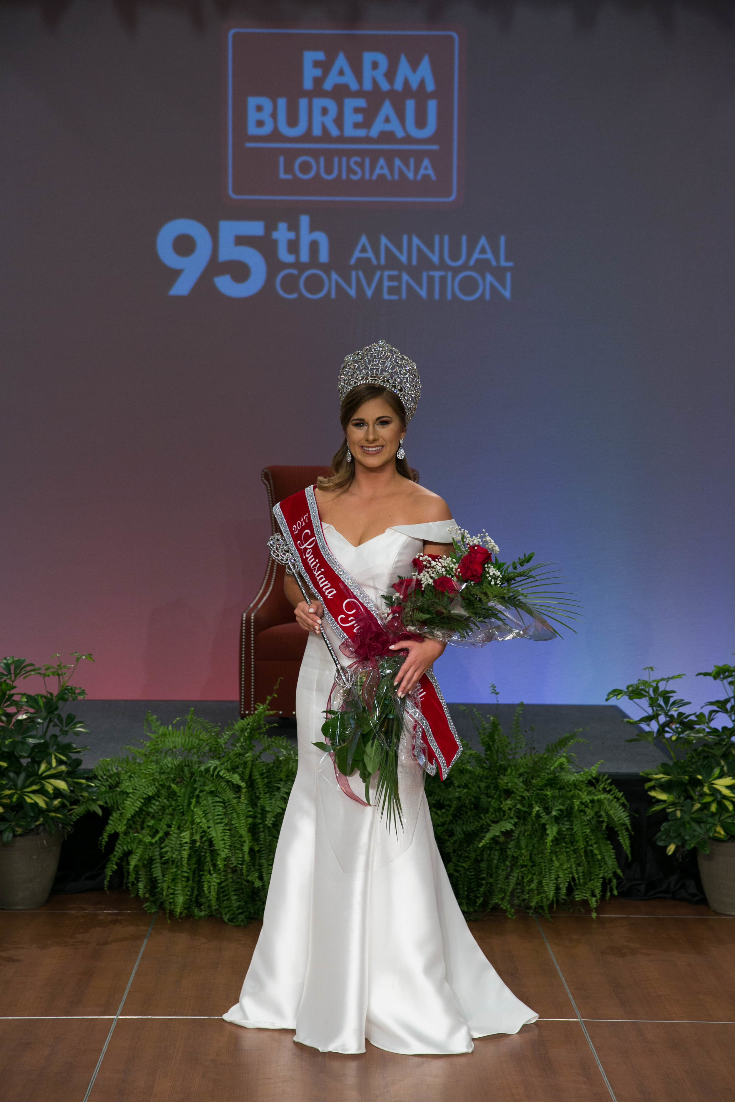 Sloane Judice, 16, of Iberia parish was crowned the 2017 Louisiana Farm Bureau Queen Saturday night during the organization's 95th annual convention.