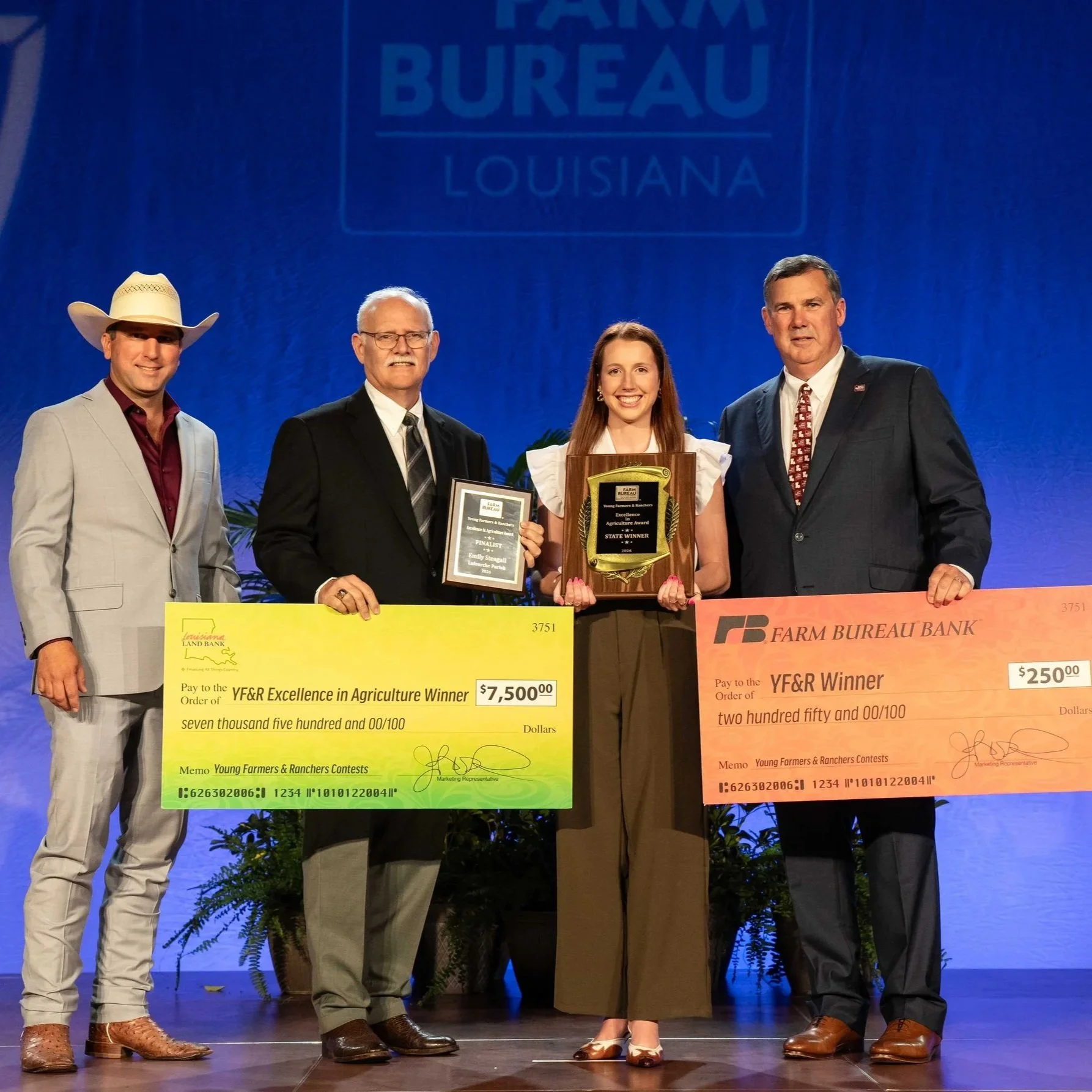 Lafourche Parish Ag Teacher Wins Louisiana Farm Bureau YF&amp;R Excellence in Agriculture Award