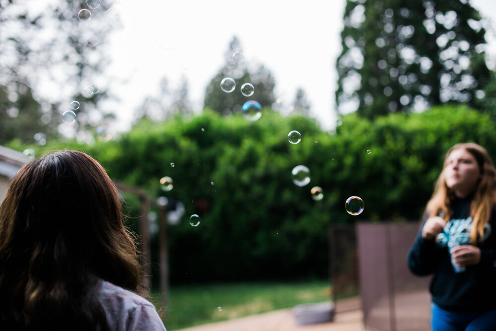 Bubbles during Stay at Home photo by Lenka Vodicka of Lenkaland 