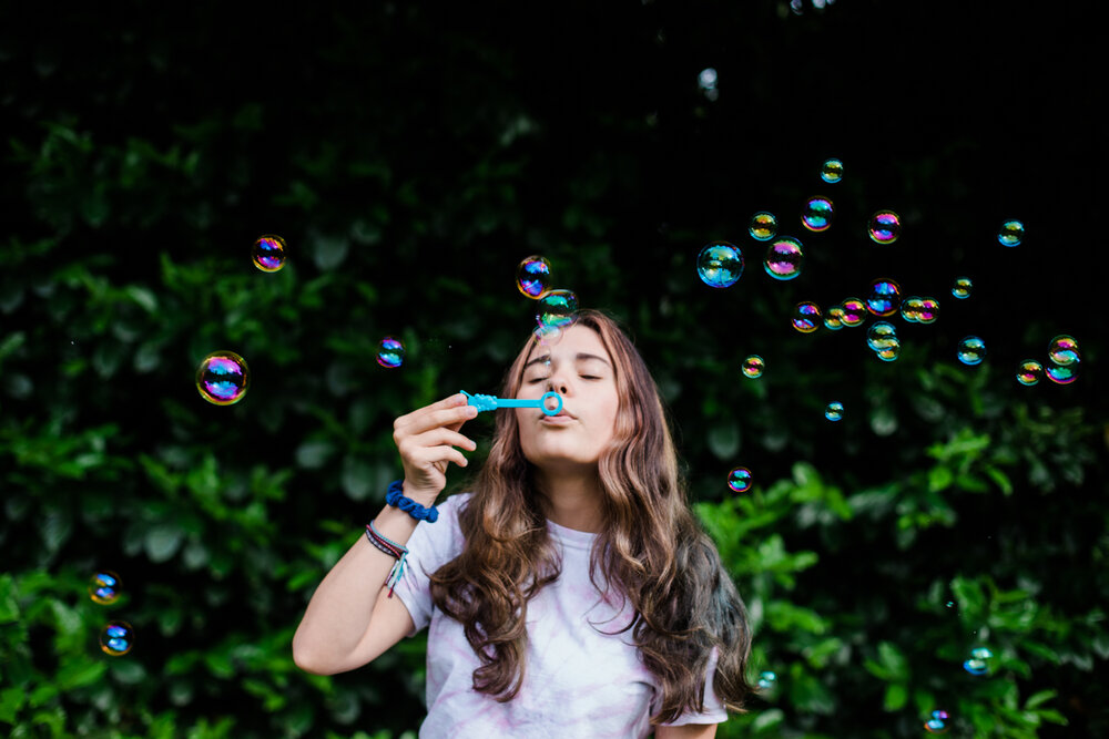 Bubbles during Stay at Home photo by Lenka Vodicka of Lenkaland 