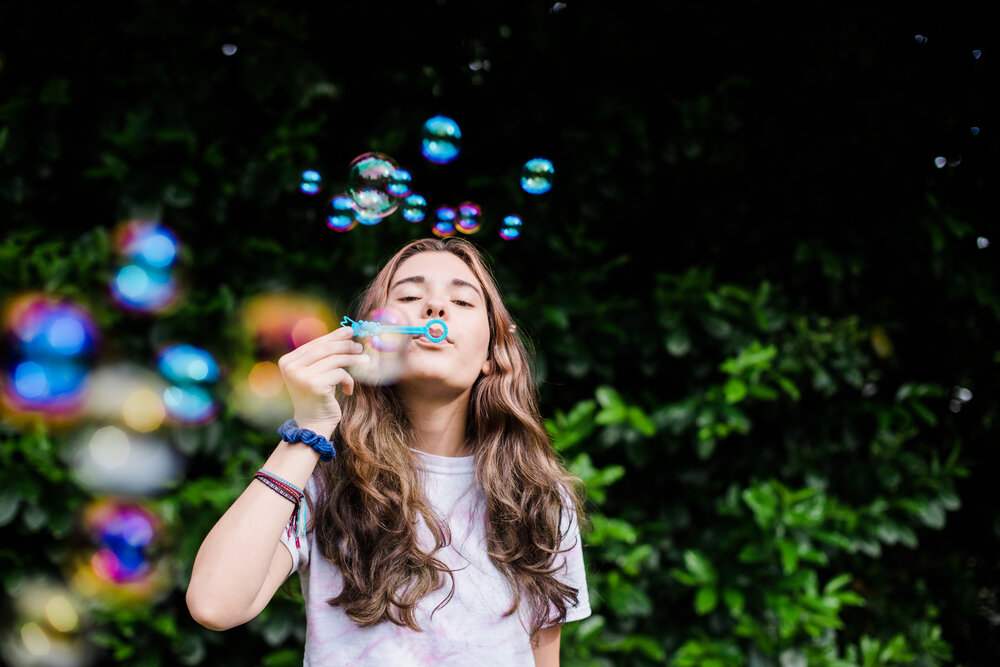 Bubbles during Stay at Home photo by Lenka Vodicka of Lenkaland 