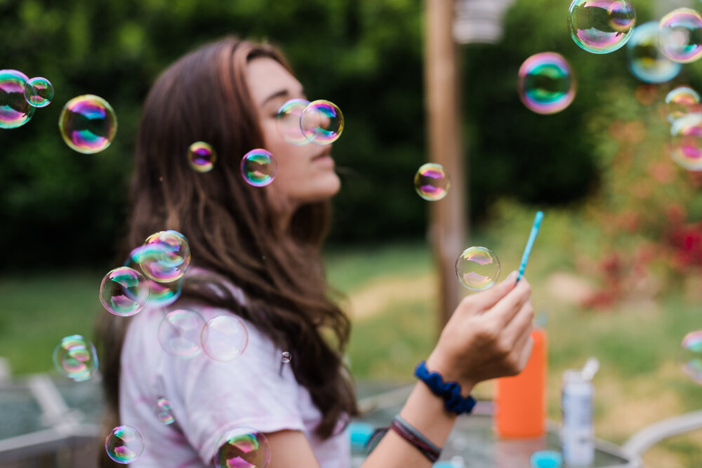 Bubbles during Stay at Home photo by Lenka Vodicka of Lenkaland 