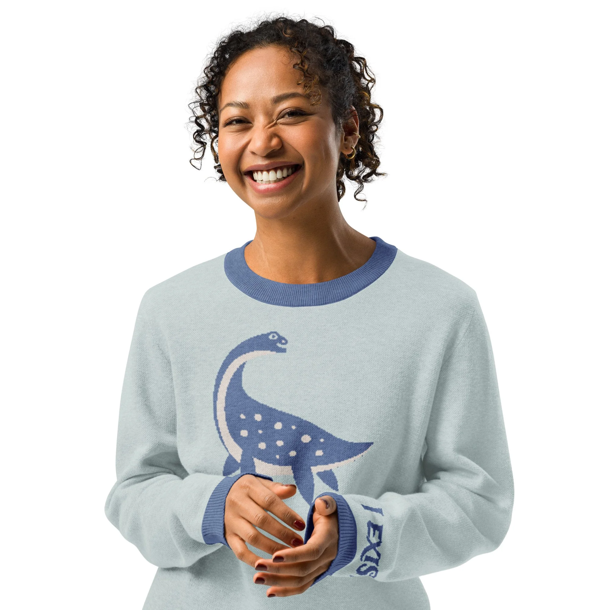 I Exist Plesiosaur Sweater