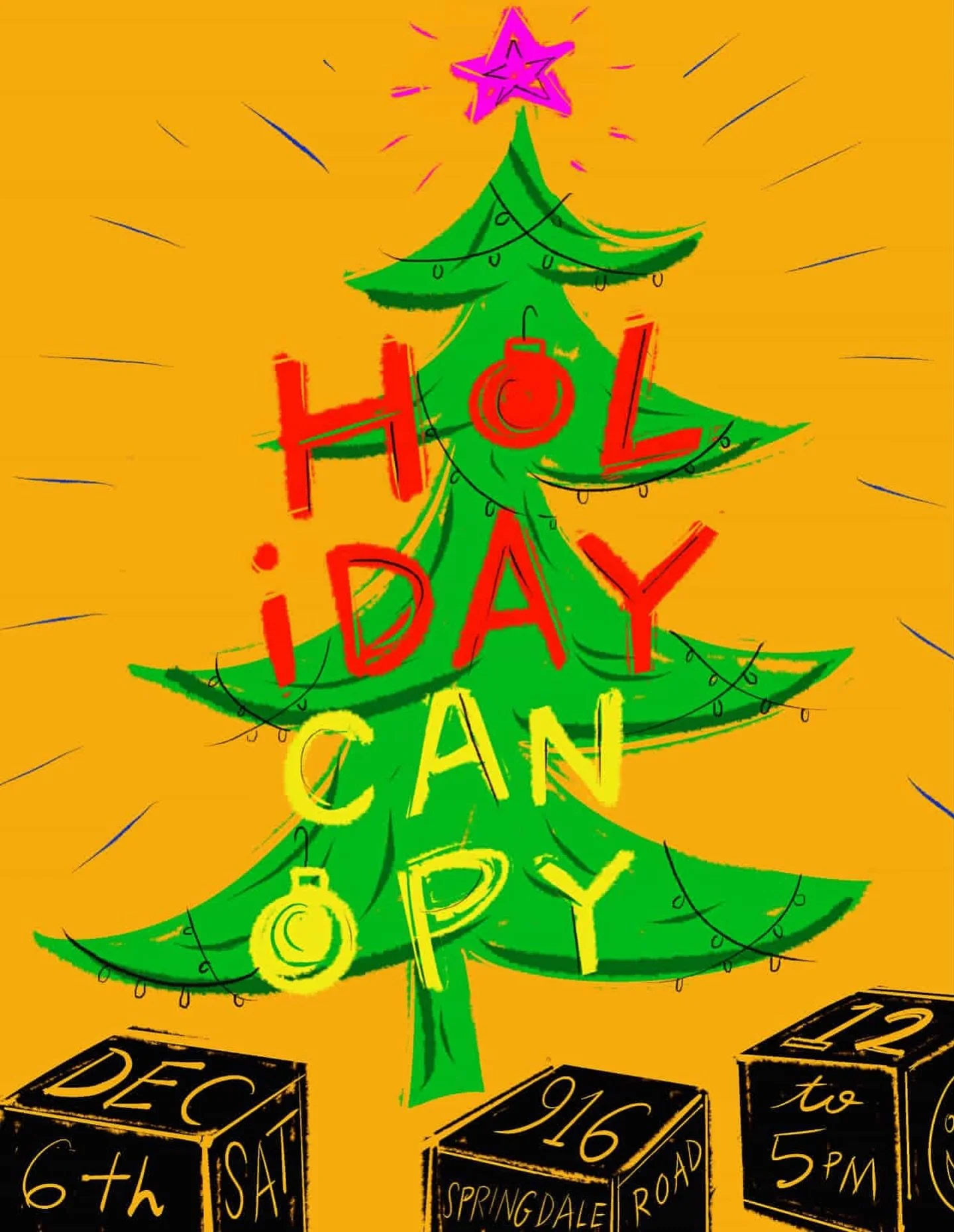 Open Canopy: Holiday Edition! 🎄Celebrate the season with us this Saturday, December 6th, with extended hours from 12 to 5 🗓️

Tour dozens of open artist studios and galleries across Canopy and enjoy food, music and entertainment 🎵 ✨Don&rsquo;t for