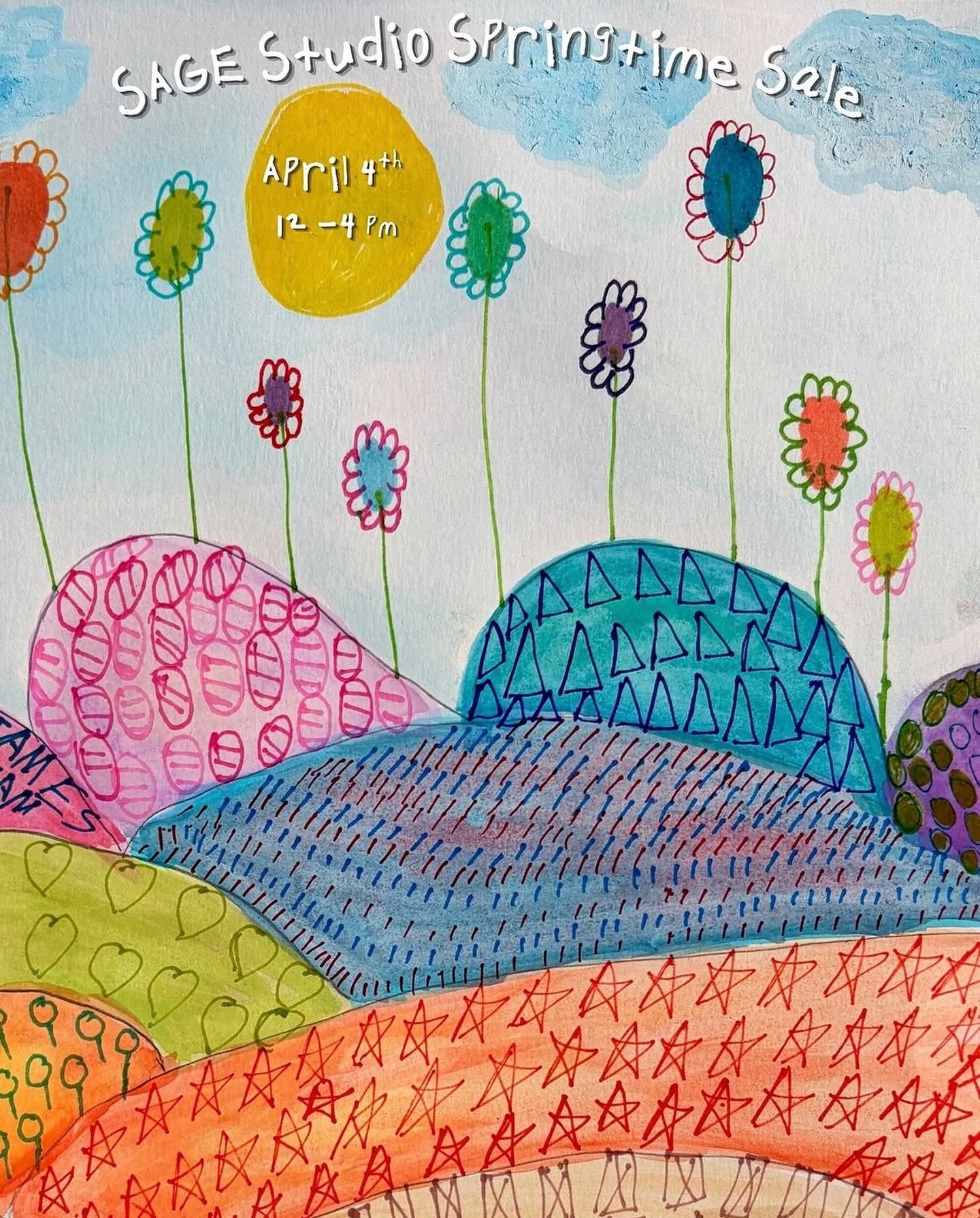 This Saturday at Open Canopy ✨
Stop by @sagestudioatx for their Spring Studio Sale.

Browse a selection of artwork under $50 and take home a piece from Sage Studio artists.

⭐️ Pictured: Art by Henry McDonald
#SageStudio #OpenCanopy