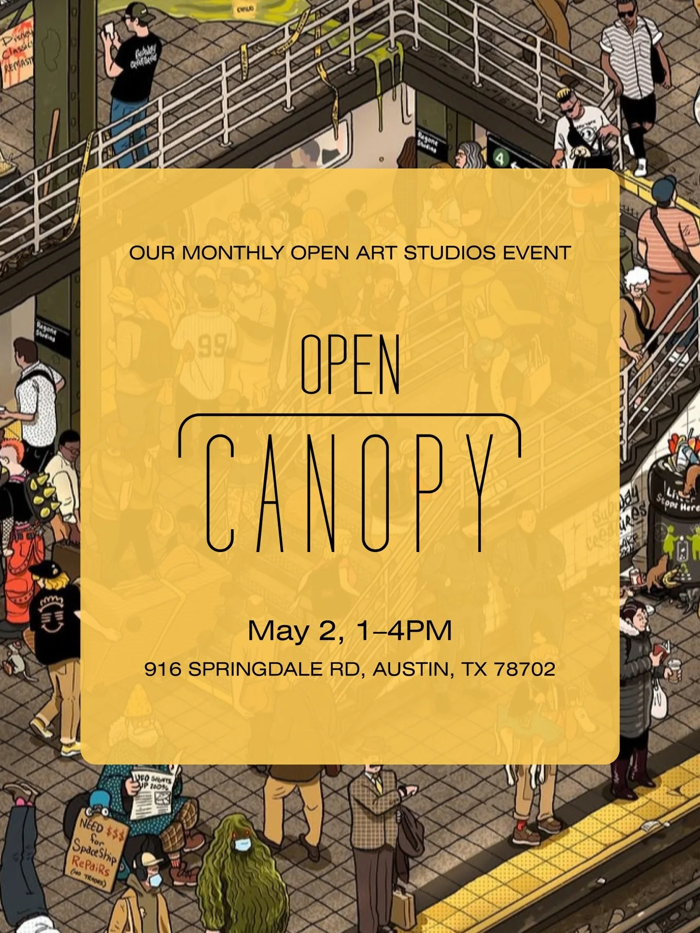 Saturday, May 2nd is Open Canopy 🎉 Explore the monthly open studios where you can meet local artists, shop, and learn about local art and the artists who make it. Spend the day in the Canopy community - galleries, artist studios, and retail and art 