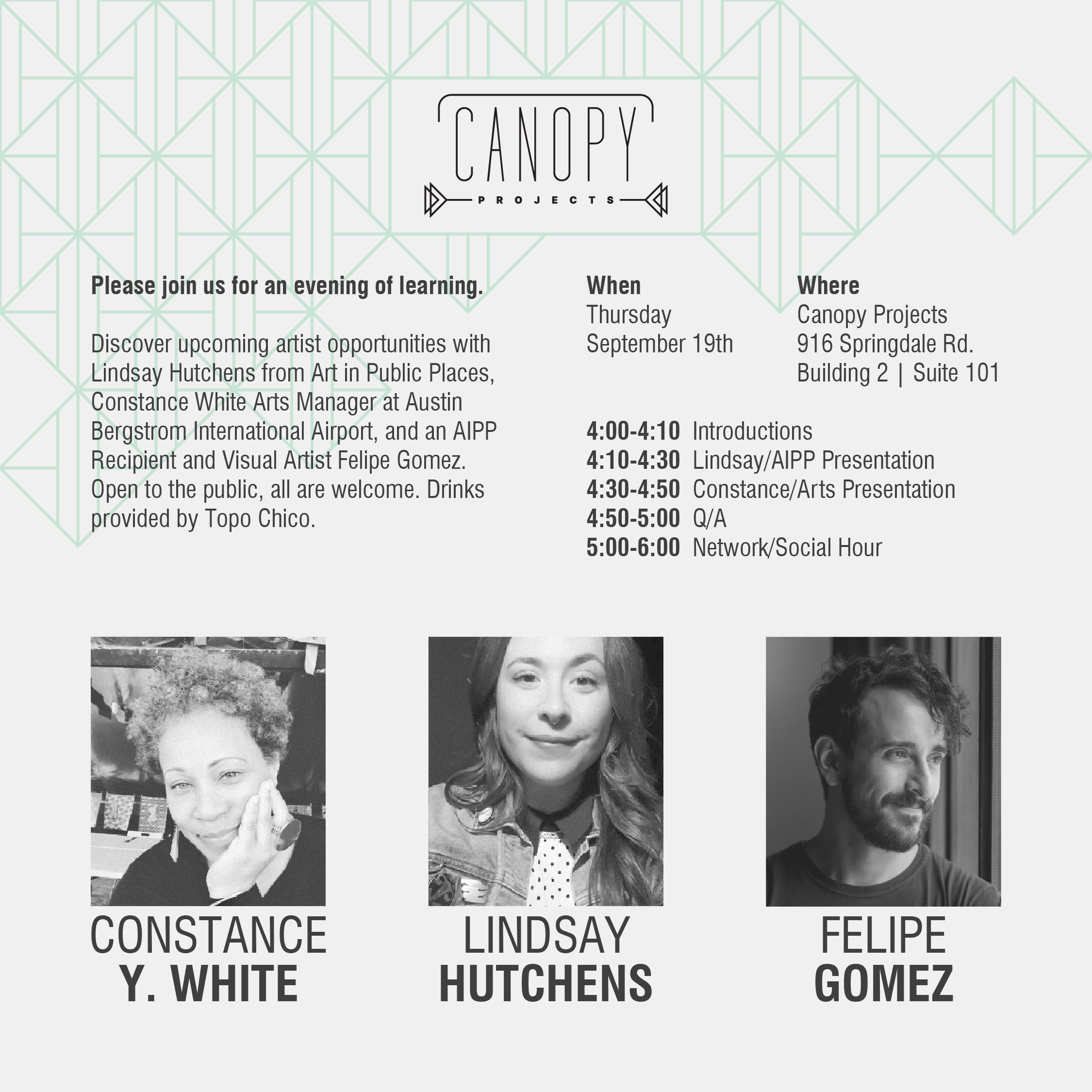 Art in Public Places Opportunities: A Panel at Canopy Projects Gallery ...