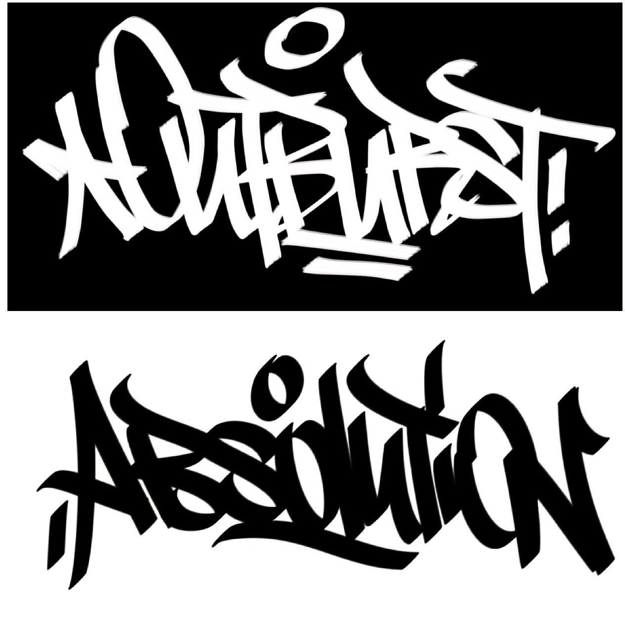 Outburst/Absolution handstyle by: HYENA