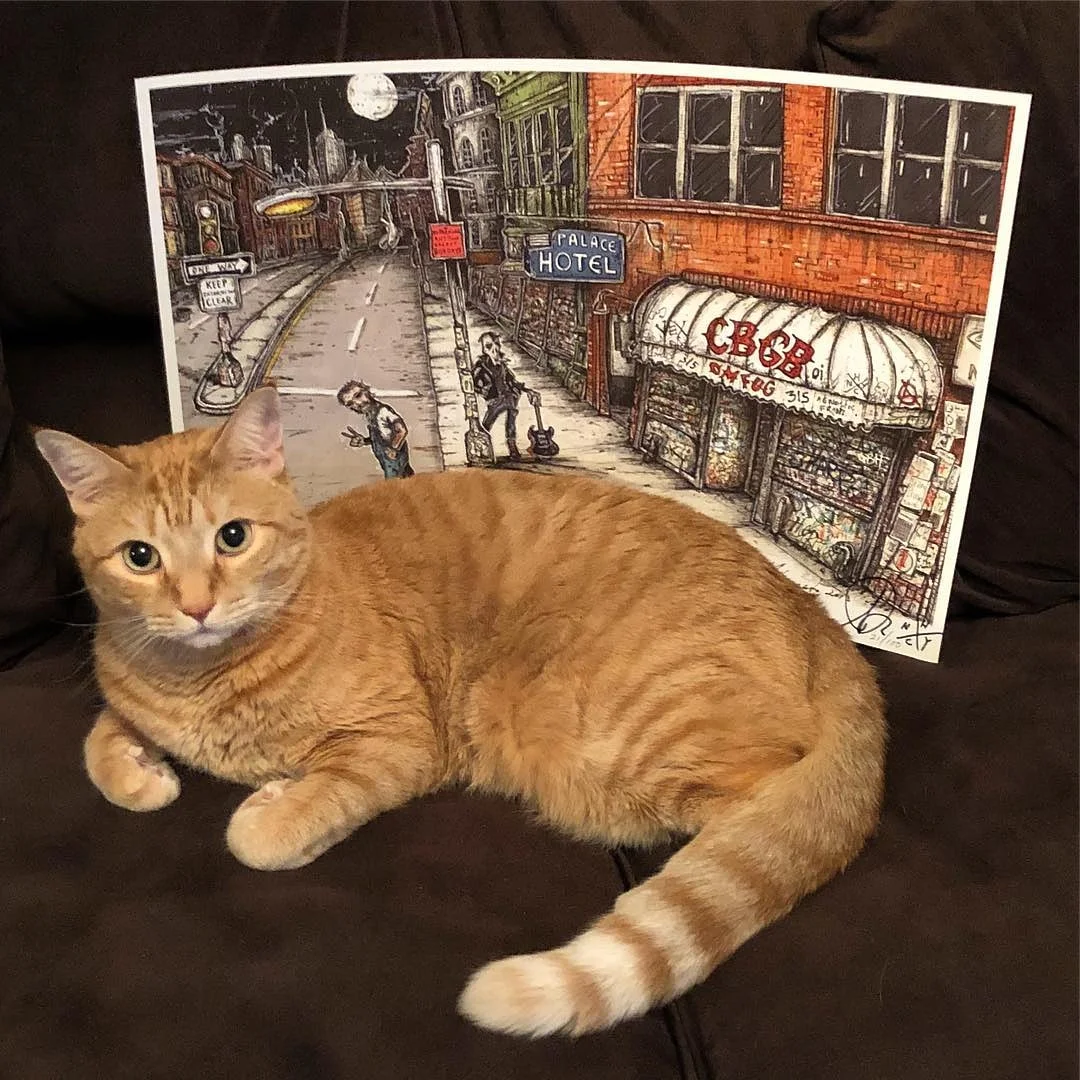 No, Iggy is NOT included with the prints!