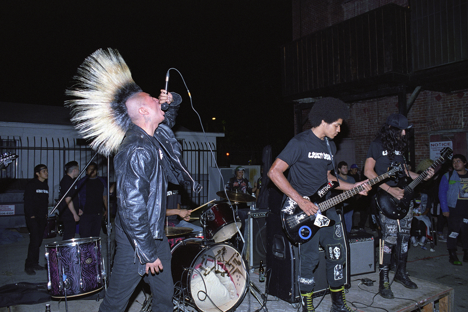 Scum City Bastards play Wesley's benefit show for Troops, South Central, L.A. September 4, 2015 Pho to by Angela Boatwright