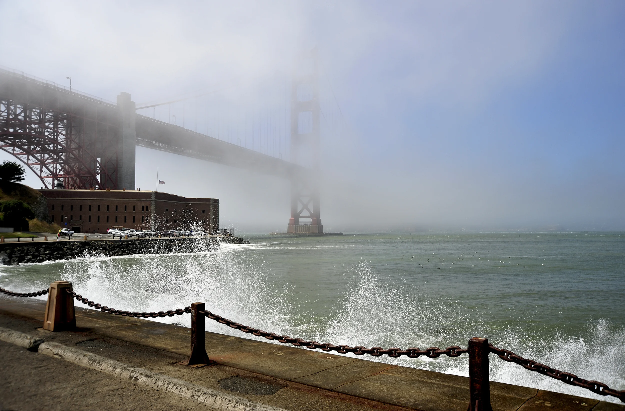 Golden Gate Bridge In Fog